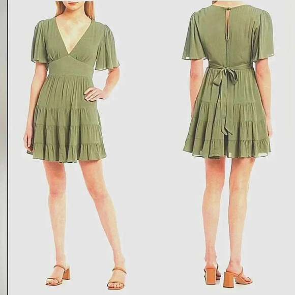 New Boho Cottagecore Fairycore Medium Babydoll Midi Minimalist Dress - Picture 5 of 5